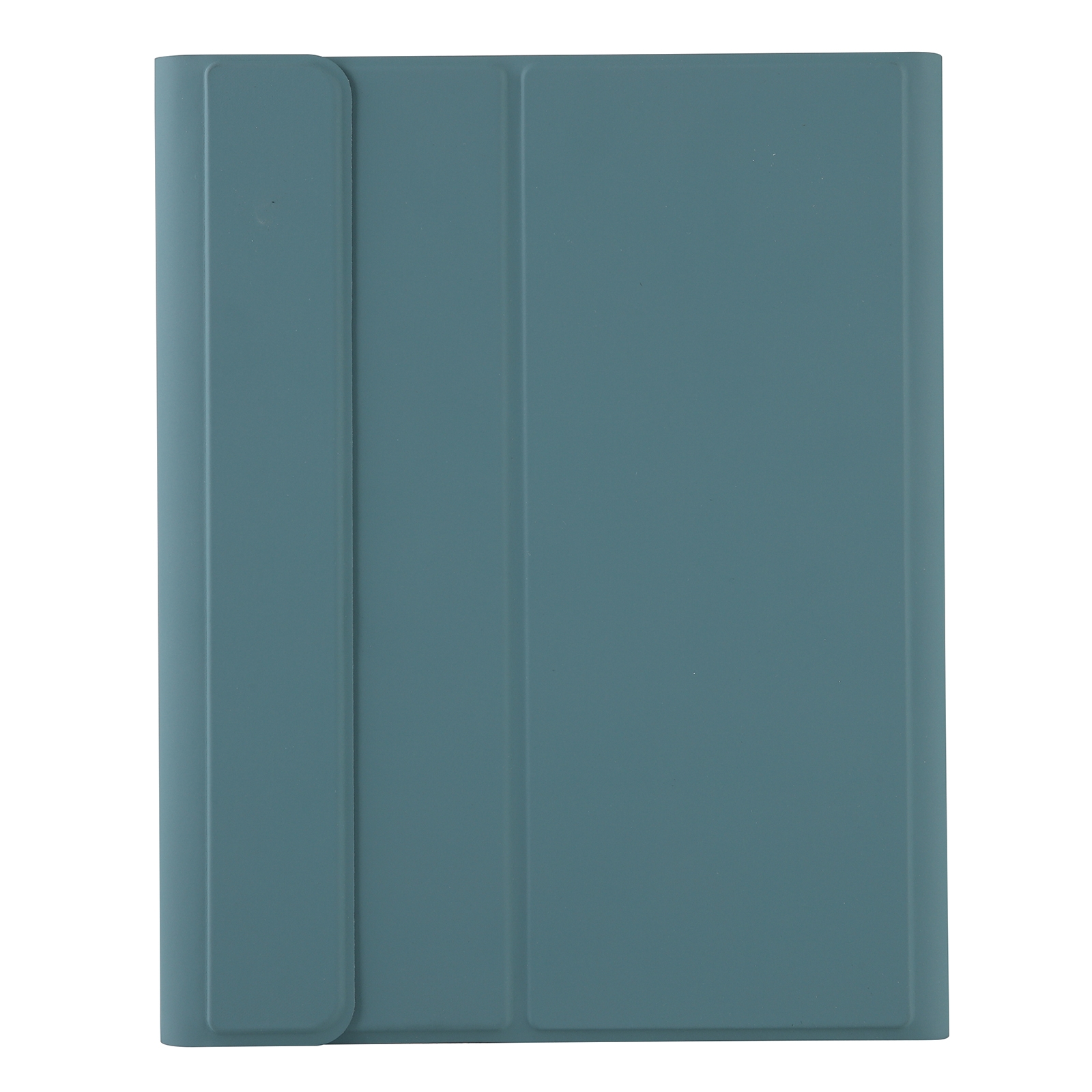A07B-A Textura de pele de cordeiro Quadrado Keycap Bluetooth Teclado Capa de couro com controle de toque para iPad 9.7 2018 e 2017 / Pro 9.7 polegadas / Air 2 (verde escuro)_voghion.com