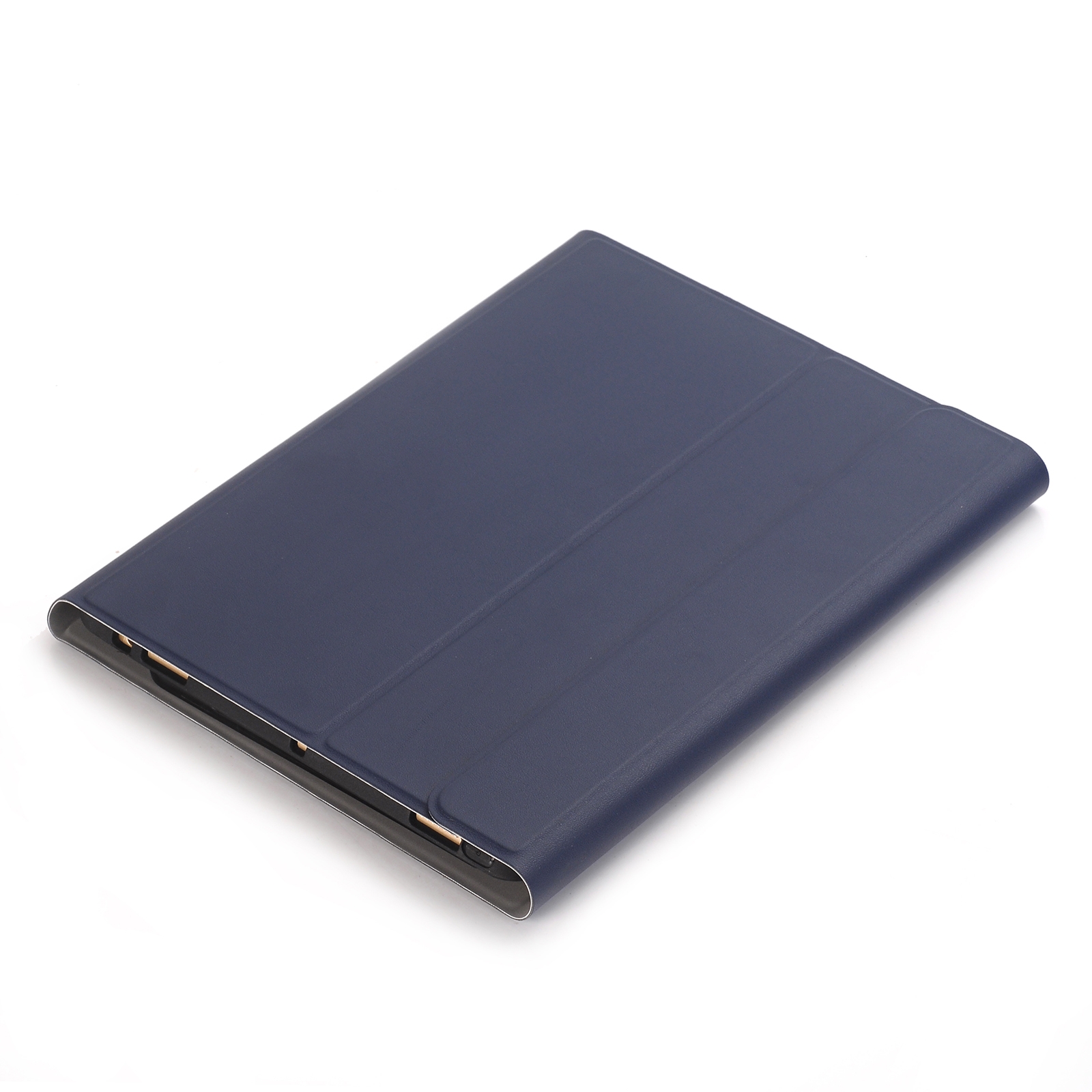 A08B Bluetooth-Tastatur-Ledertasche mit Halter und TPU-Stiftschlitz für Samsung Galaxy Tab A8 10.5 2021 SM-X205 / SM-X200 (blau)_voghion.com