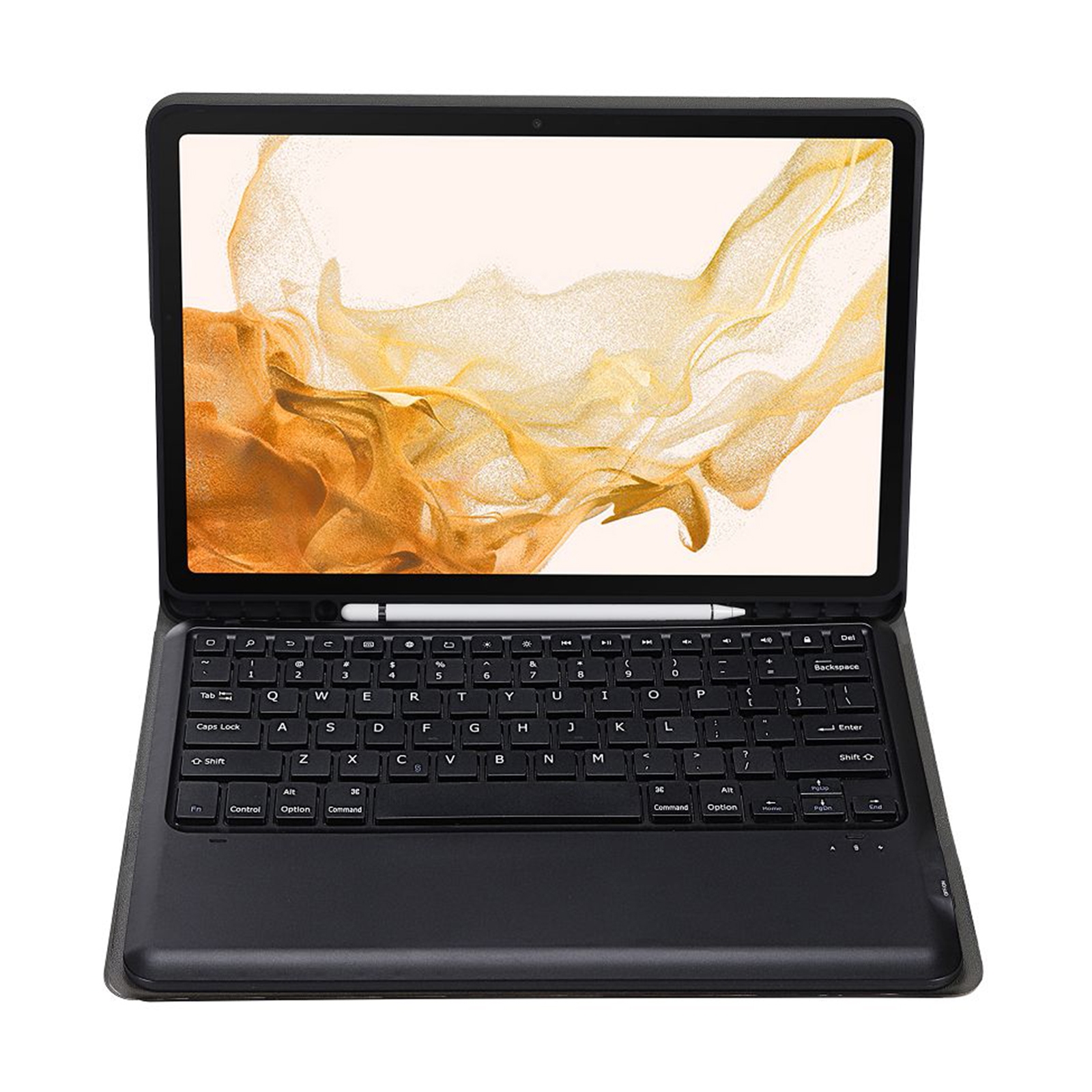 A800B Split Bluetooth Keyboard Leather Case with Holder & Pen Slot For Samsung Galaxy Tab S8+ X800(Blue)_voghion.com