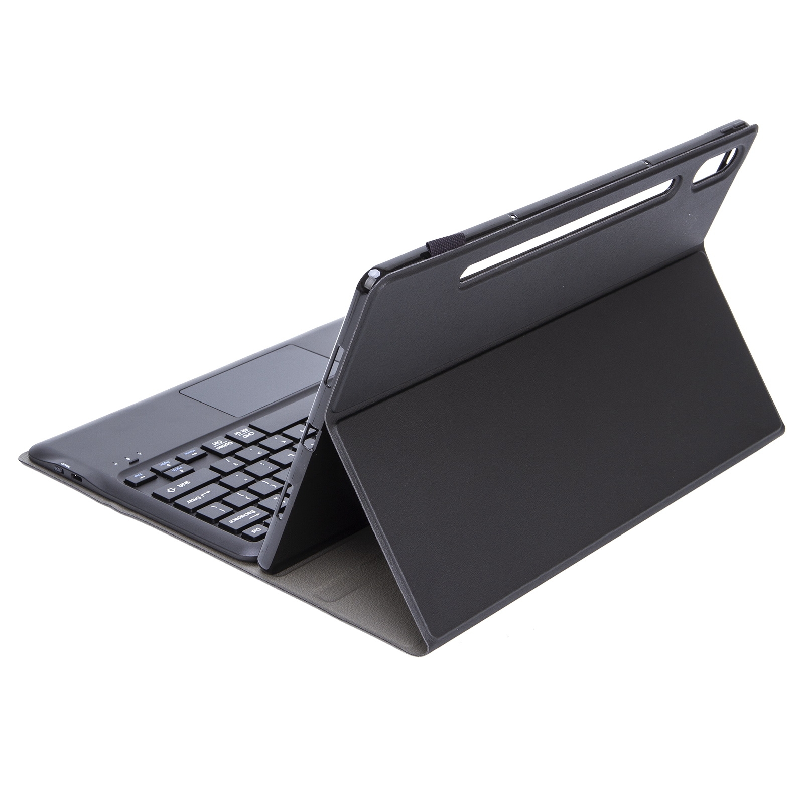 AM17-A TPU abnehmbare Bluetooth-Tastatur-Ledertasche mit Halterung und Touchpad für Lenovo Xiaoxin Pad Pro 12,6 Zoll TB-Q706F (schwarz)_voghion.com