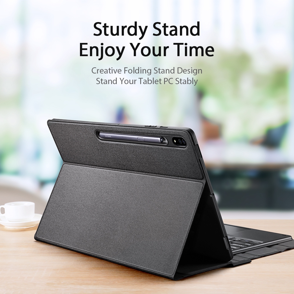 For Samsung Galaxy Tab S8 Ultra 14.6 inch SM-X900 DUX DUCIS Detachable Ultrathin Bluetooth Keyboard Leather Case(Black)_voghion.com