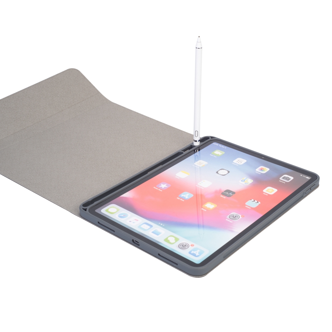 RK11 Cloth Texture Detachable Magnetic Bluetooth Keyboard Horizontal Flip Leather Tablet Case for iPad Pro 11 2020 / 2018 with Holder & Pen Slot(Black)_voghion.com