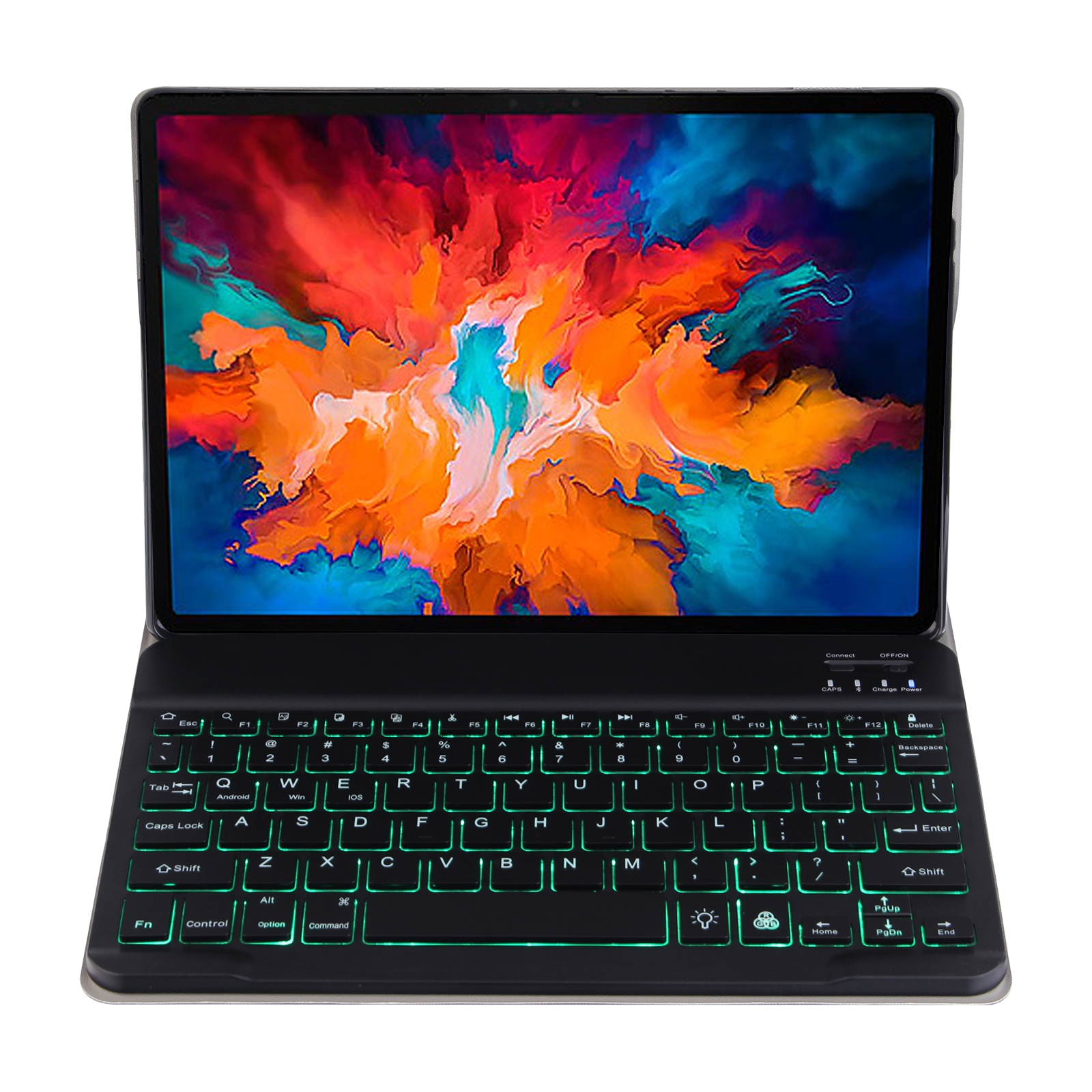 For Lenovo Tab M10 HD Gen 2 Backlight Bluetooth Keyboard Leather Tablet Case(Blue)_voghion.com