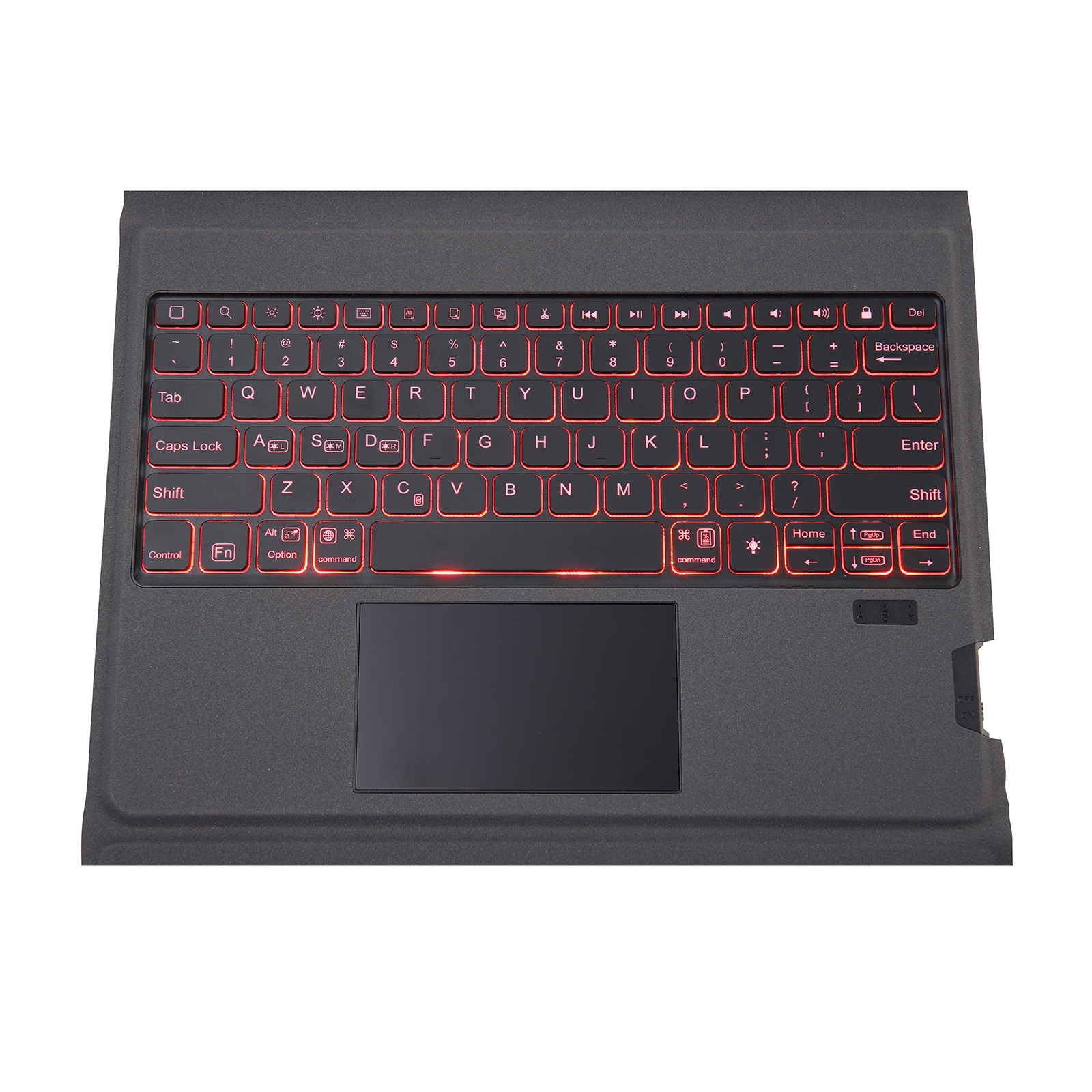 T01S Integrated Bluetooth Keyboard Leather Case with Backlight & Touchpad & Holder For iPad Pro 11 2021 / 2020 / 2018(Black)_voghion.com