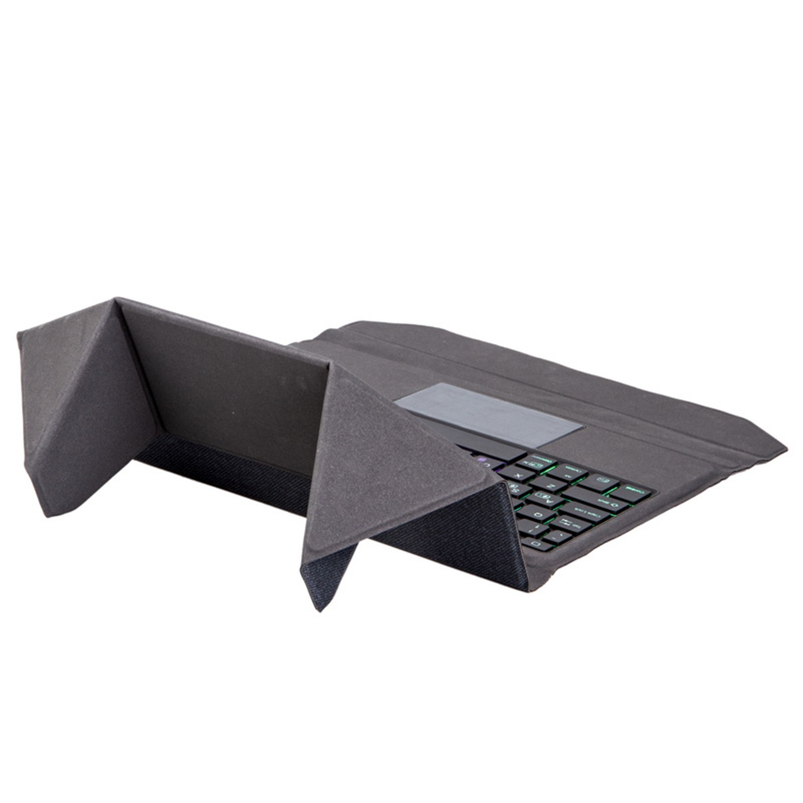T01S Integrated Bluetooth Keyboard Leather Case with Backlight & Touchpad & Holder For iPad Pro 11 2021 / 2020 / 2018(Black)_voghion.com