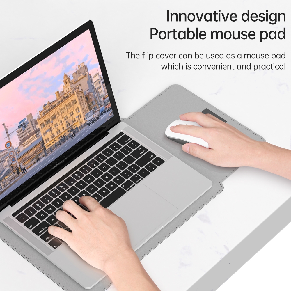 Borsa per computer in pelle leggera e portatile 4 in 1, dimensioni: 15,4/15,6/16,1 pollici (giallo)_voghion.com