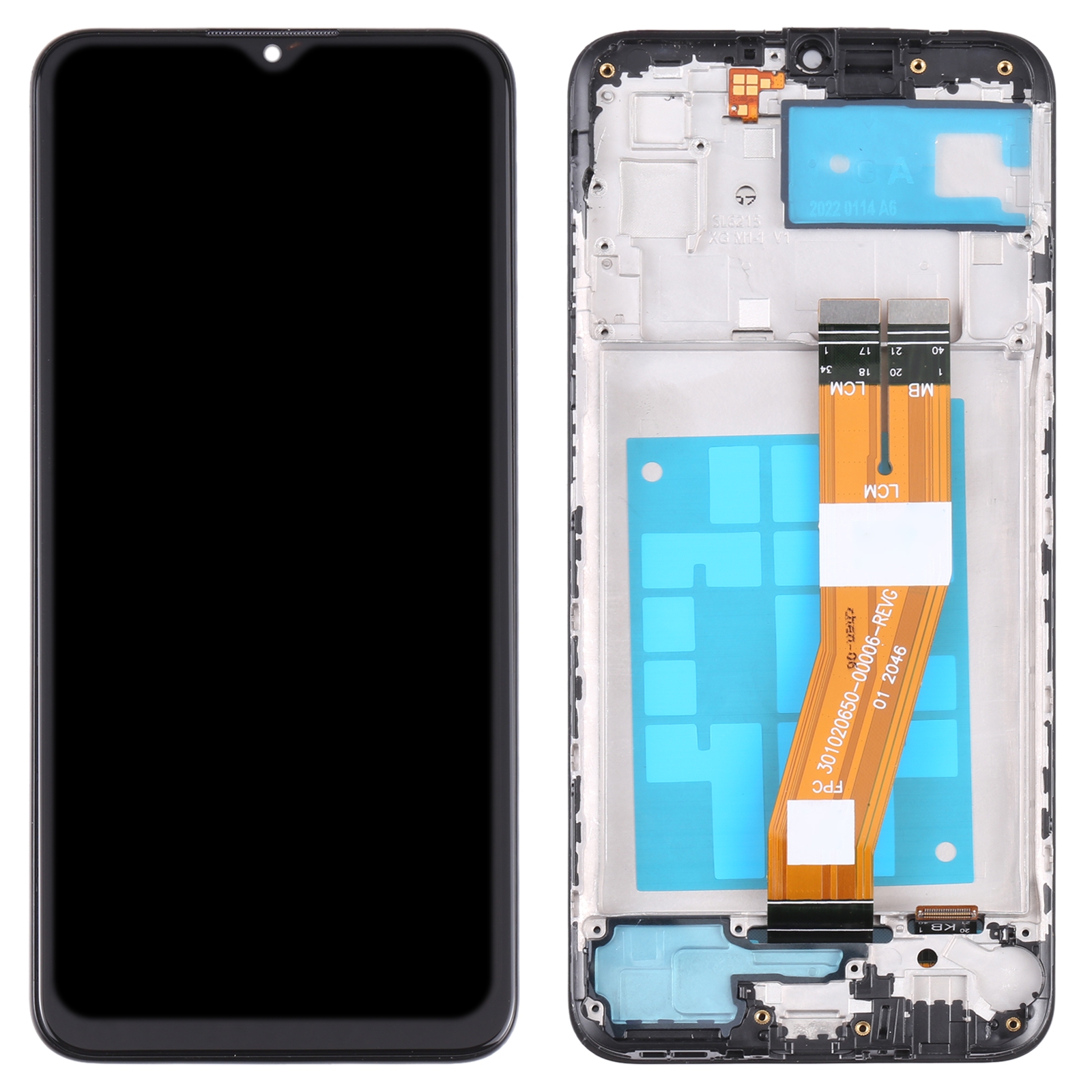 OEM LCD Screen For Samsung Galaxy A03 SM-A035F Digitizer Full Assembly with Frame_voghion.com
