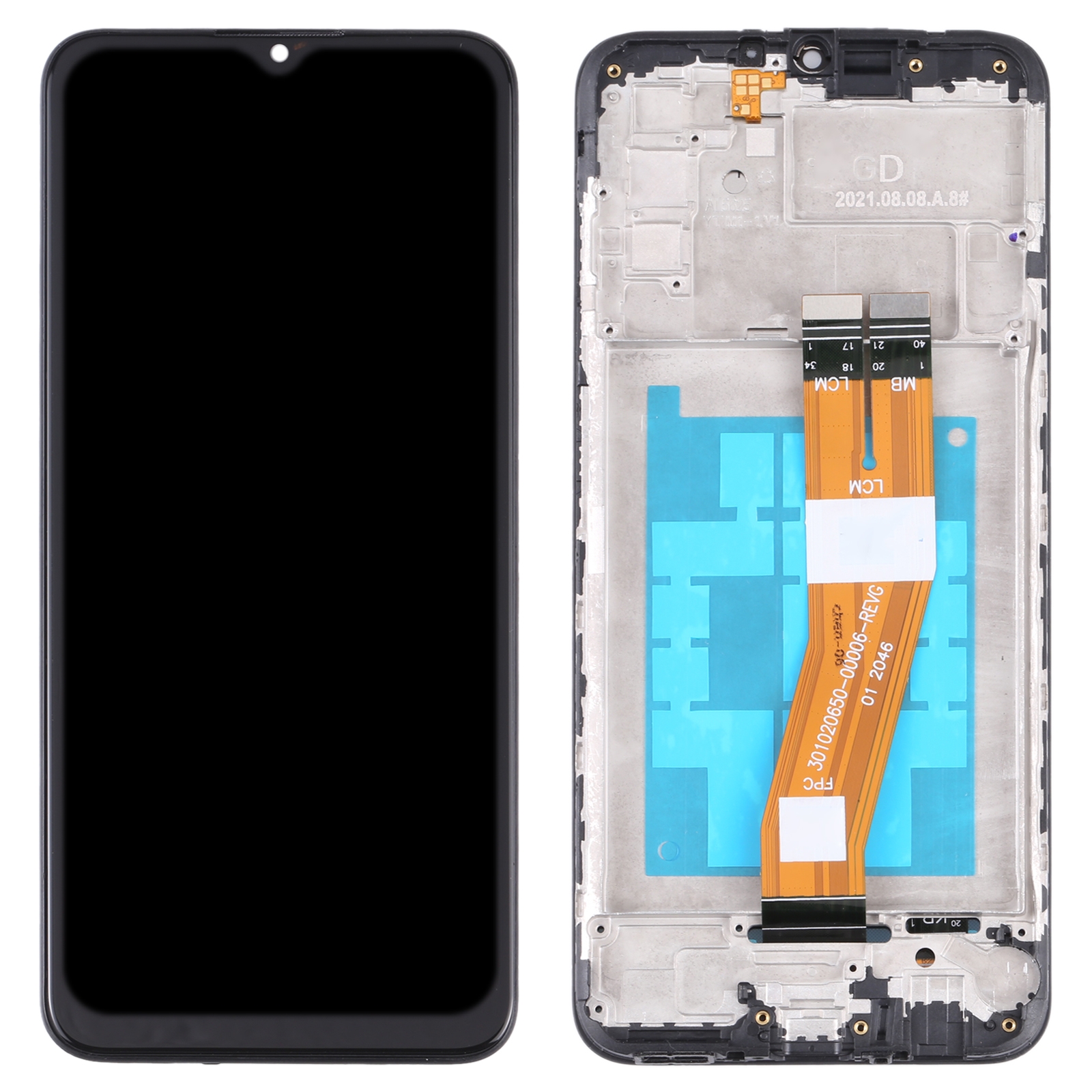 OEM LCD Screen For Samsung Galaxy A03s SM-A037F Digitizer Full Assembly with Frame_voghion.com