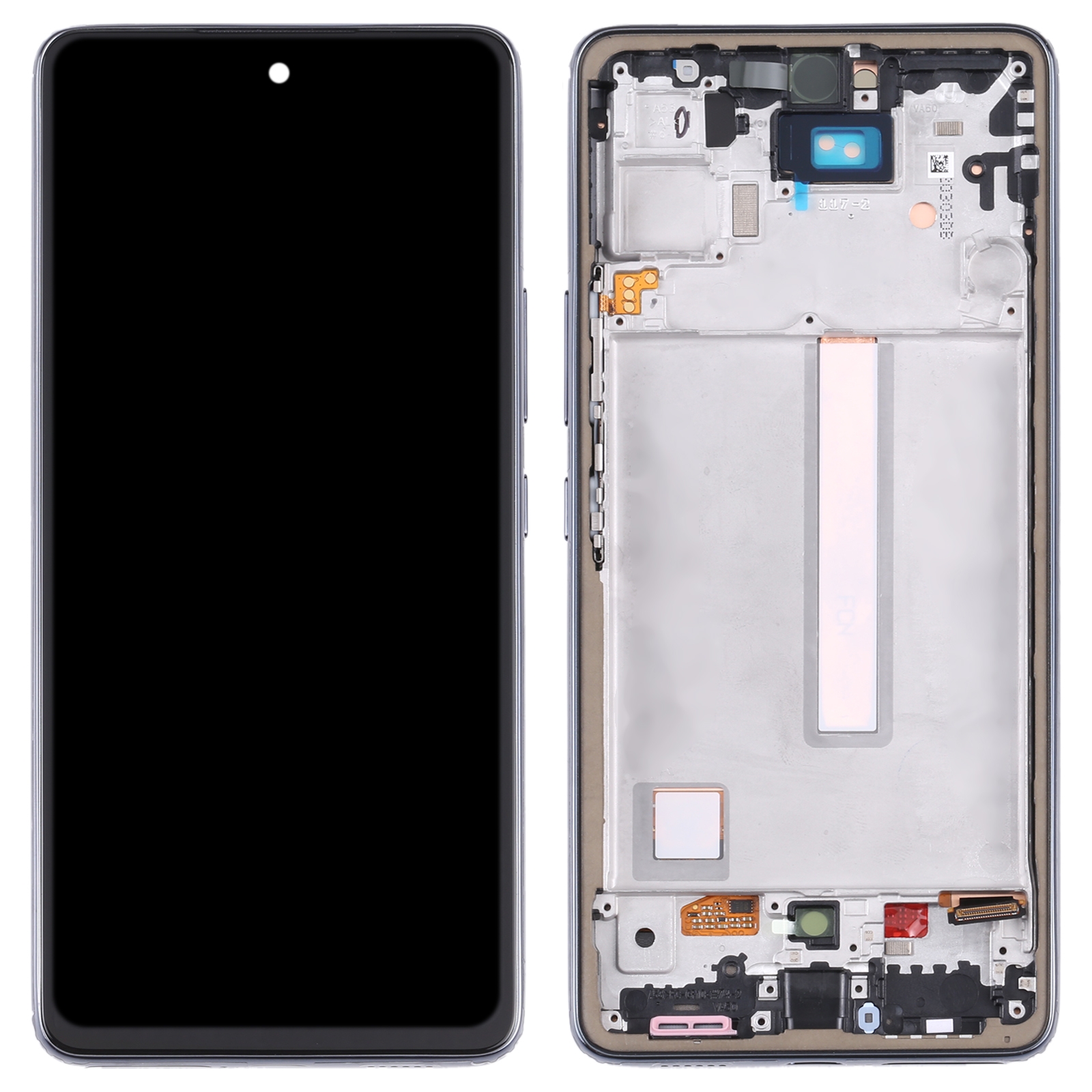 Originalus Super AMOLED LCD ekranas, skirtas Samsung Galaxy A53 5G SM-A536B, pilnai surinktas su rėmeliu._voghion.com