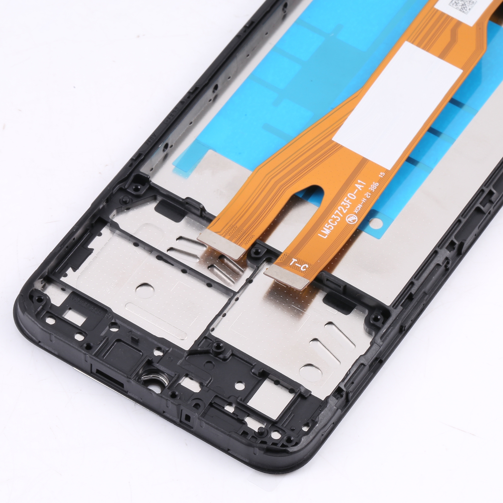 Original LCD-skærm til Samsung Galaxy A03 Core - Fuld montering med ramme_voghion.com