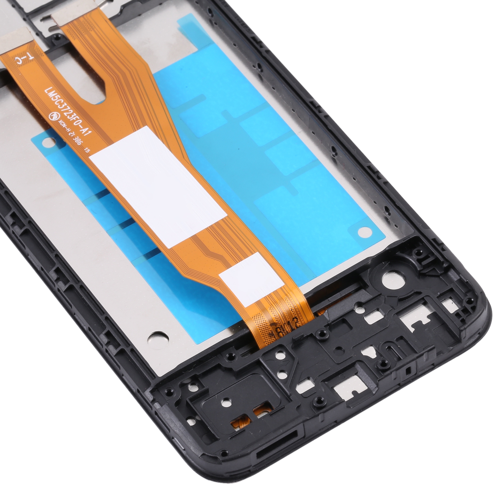 Original LCD-skærm til Samsung Galaxy A03 Core - Fuld montering med ramme_voghion.com