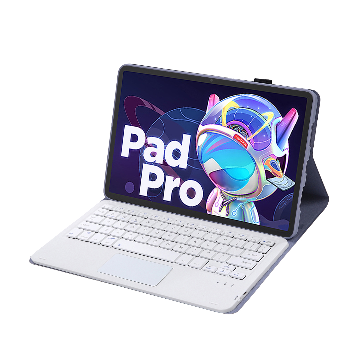 For Lenovo Xiaoxin Pad 2022 10.6 inch/Tab M10 Plus 10.6 3rd Gen 2022 AM20-A Lambskin Texture Bluetooth Touch Keyboard Leather Tablet Case (Purple)_voghion.com