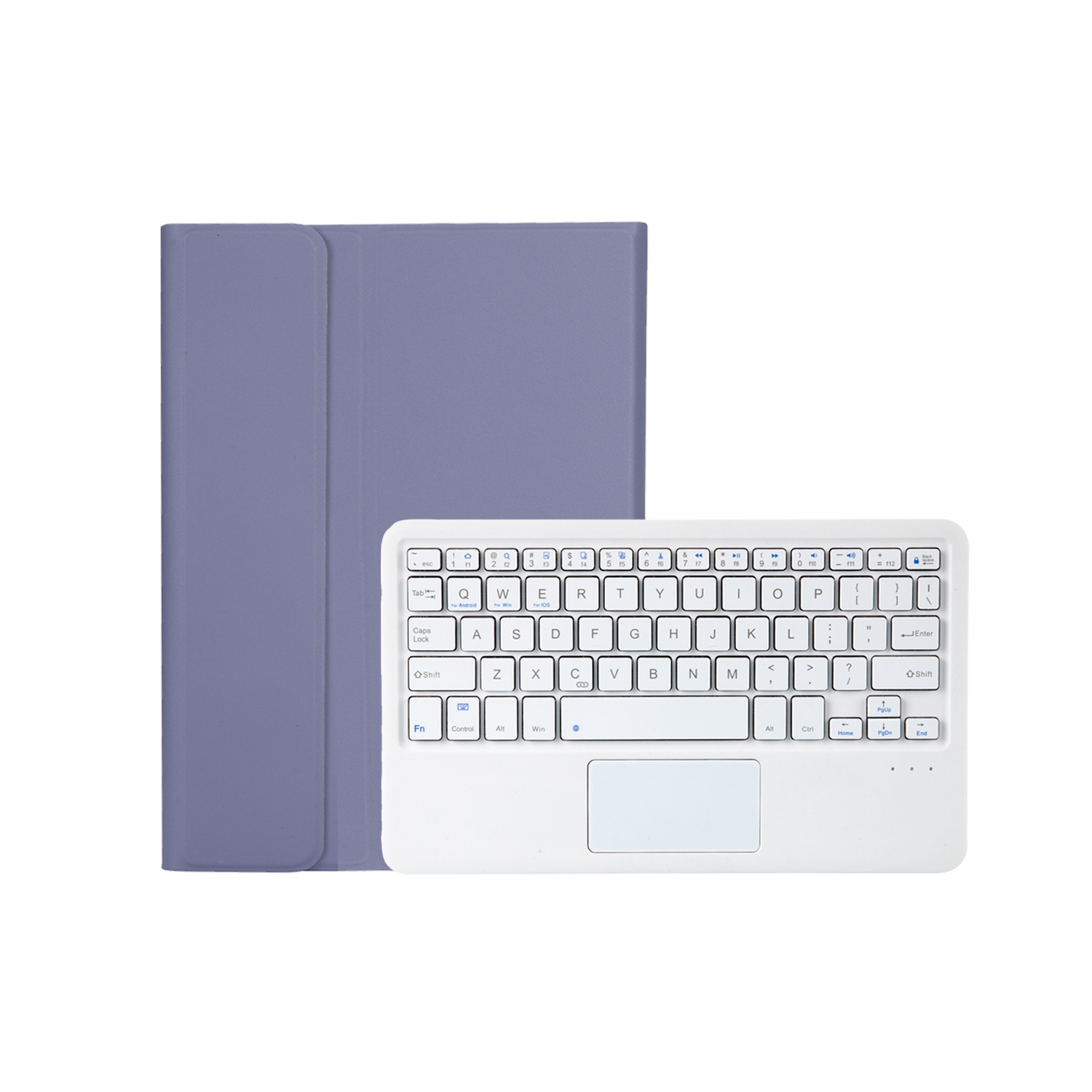 For Lenovo Xiaoxin Pad 2022 10.6 inch/Tab M10 Plus 10.6 3rd Gen 2022 AM20-A Lambskin Texture Bluetooth Touch Keyboard Leather Tablet Case (Purple)_voghion.com