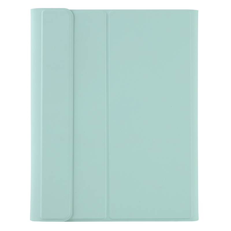 T102B For iPad Air / Pro 10.5 inch (2019) TPU Candy Color Ultra-thin Bluetooth Keyboard Tablet Case with Stand & Pen Slot(Light Green)_voghion.com