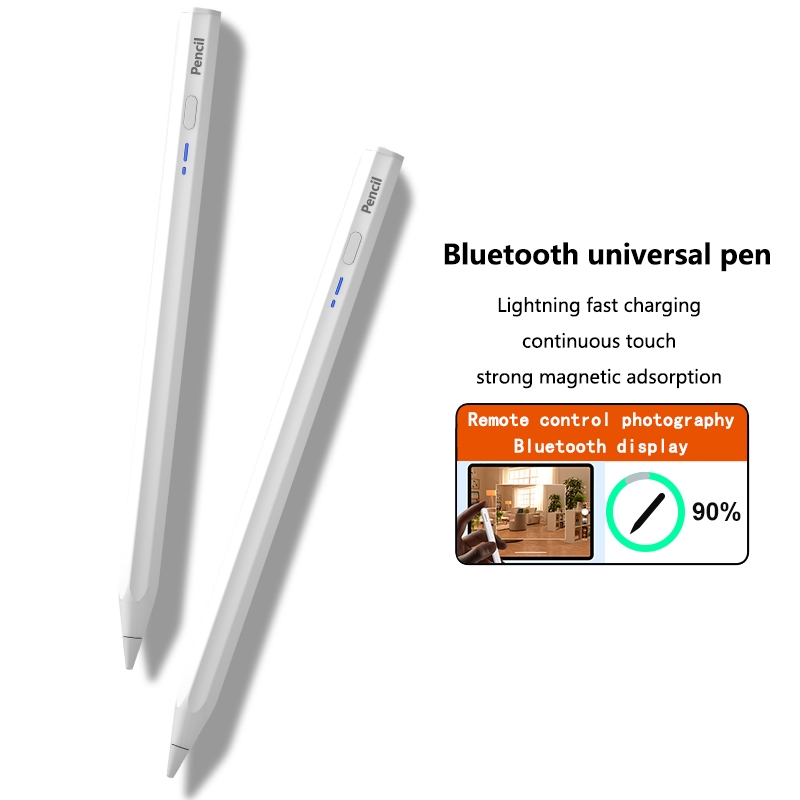 BP18-BL Type-C Universal Hexagonal Bluetooth Stylus Pen(White)_voghion.com