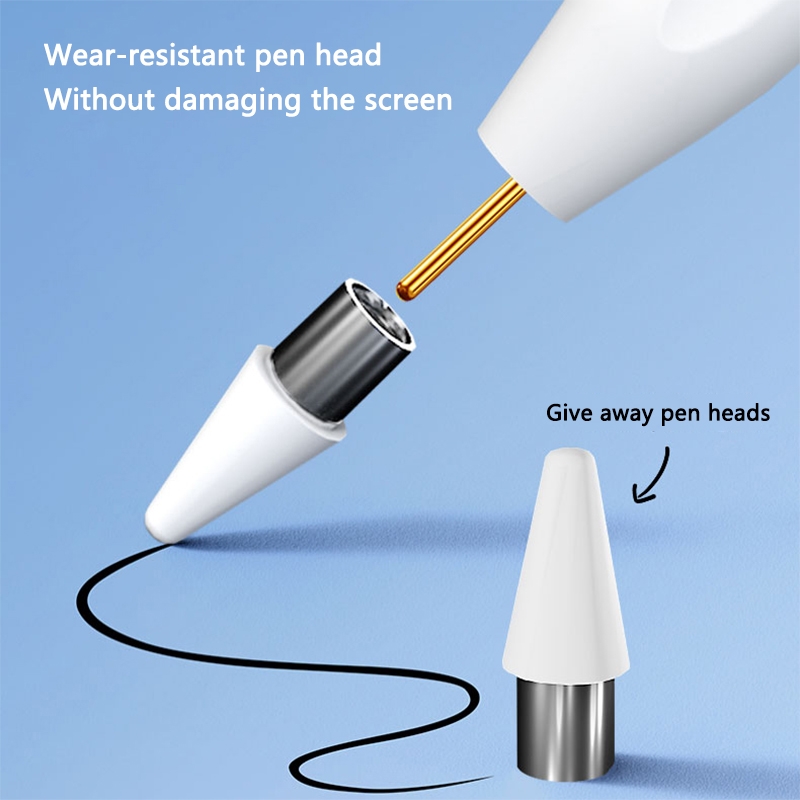 BP18-BL Type-C Universal Hexagonal Bluetooth Stylus Pen(White)_voghion.com