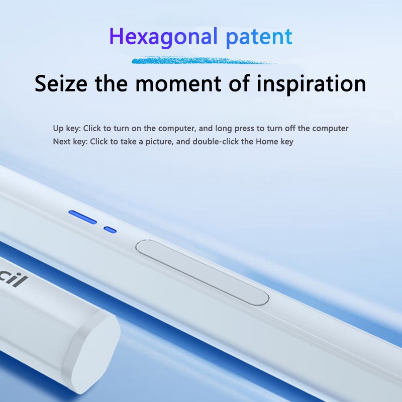 BP19-BL Type-C Universal Magnetic Hexagon Bluetooth Stylus Pen(White)_voghion.com