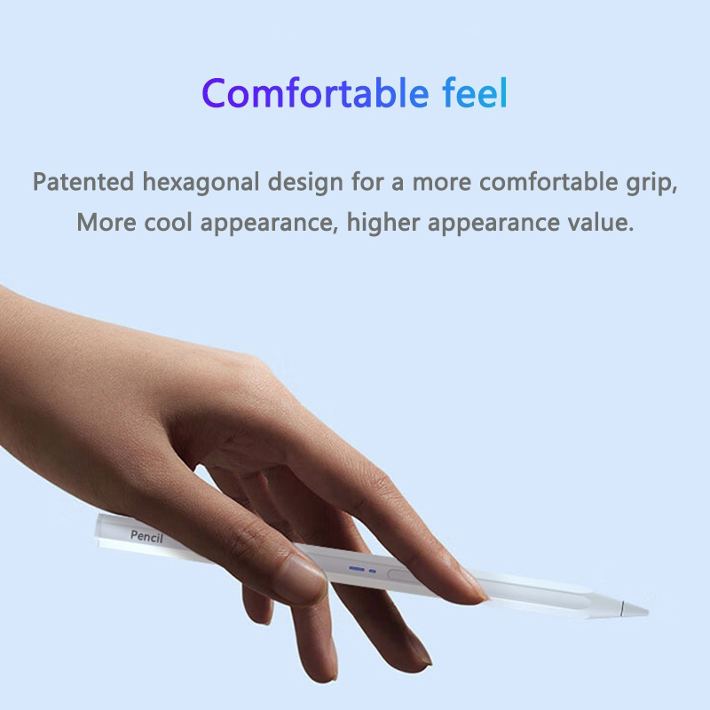 BP19-BL Type-C Universal Magnetic Hexagon Bluetooth Stylus Pen(White)_voghion.com