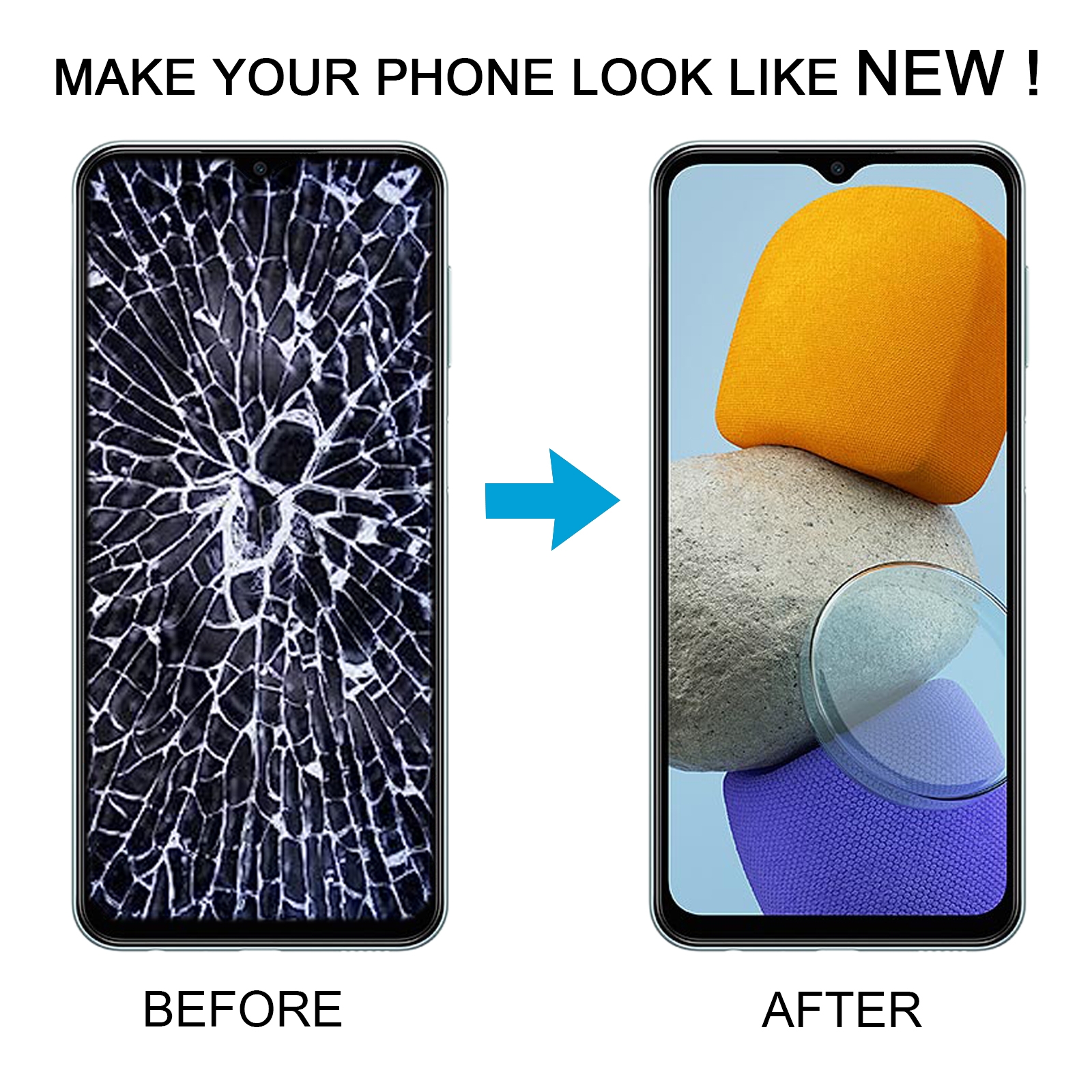 For Samsung Galaxy M23 SM-M236B Original LCD Screen Digitizer Full Assembly with Frame_voghion.com