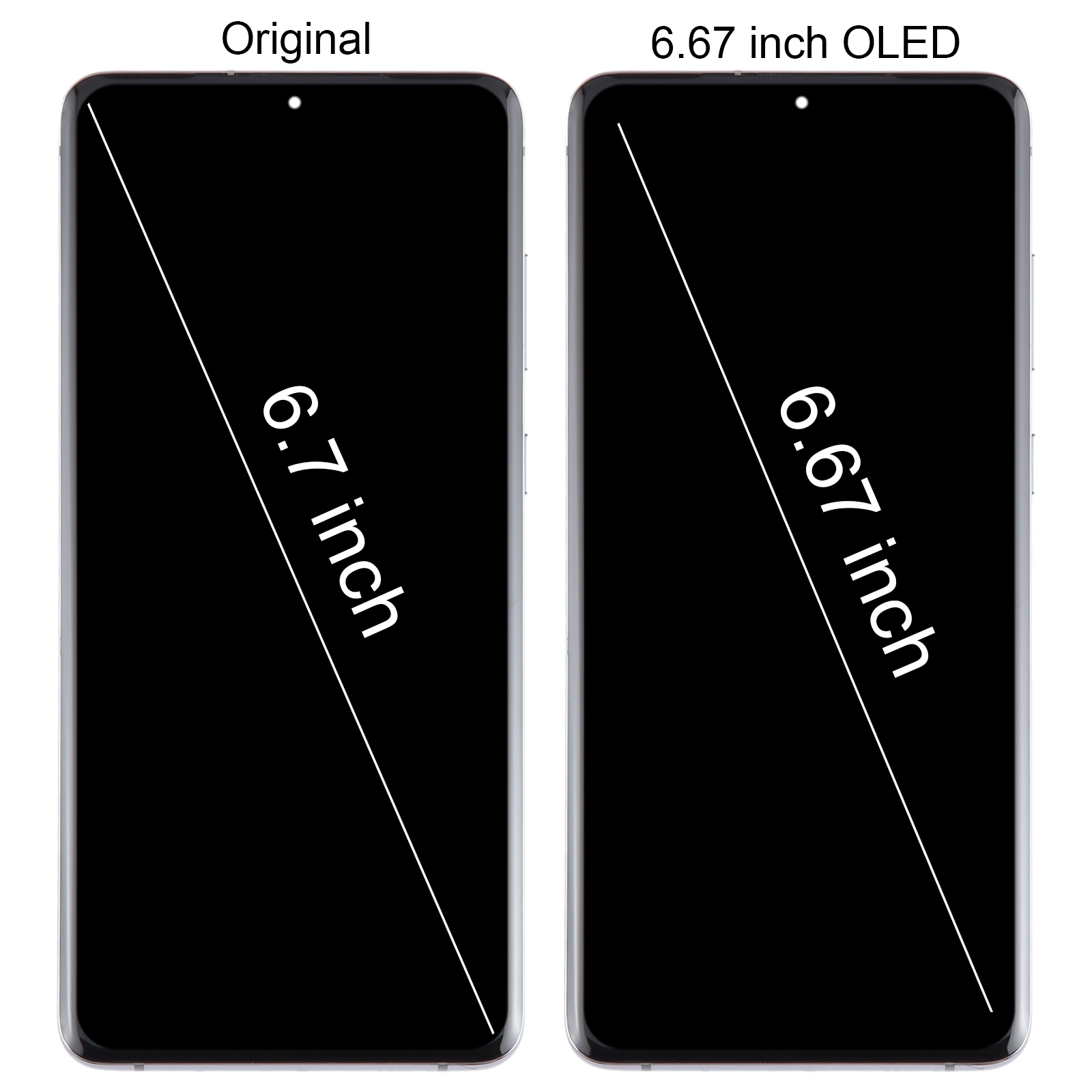 For Samsung Galaxy S20+ 4G/5G SM-G985/986 6.67 inch OLED LCD Screen Digitizer Full Assembly with Frame(Grey)_voghion.com