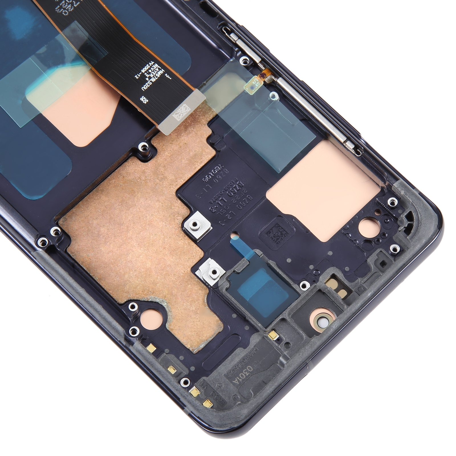 Pentru Samsung Galaxy S20 Ultra 4G/5G SM-G988 Digitizer LCD OLED de 6,67 inci Asamblare completă cu cadru (negru)_voghion.com