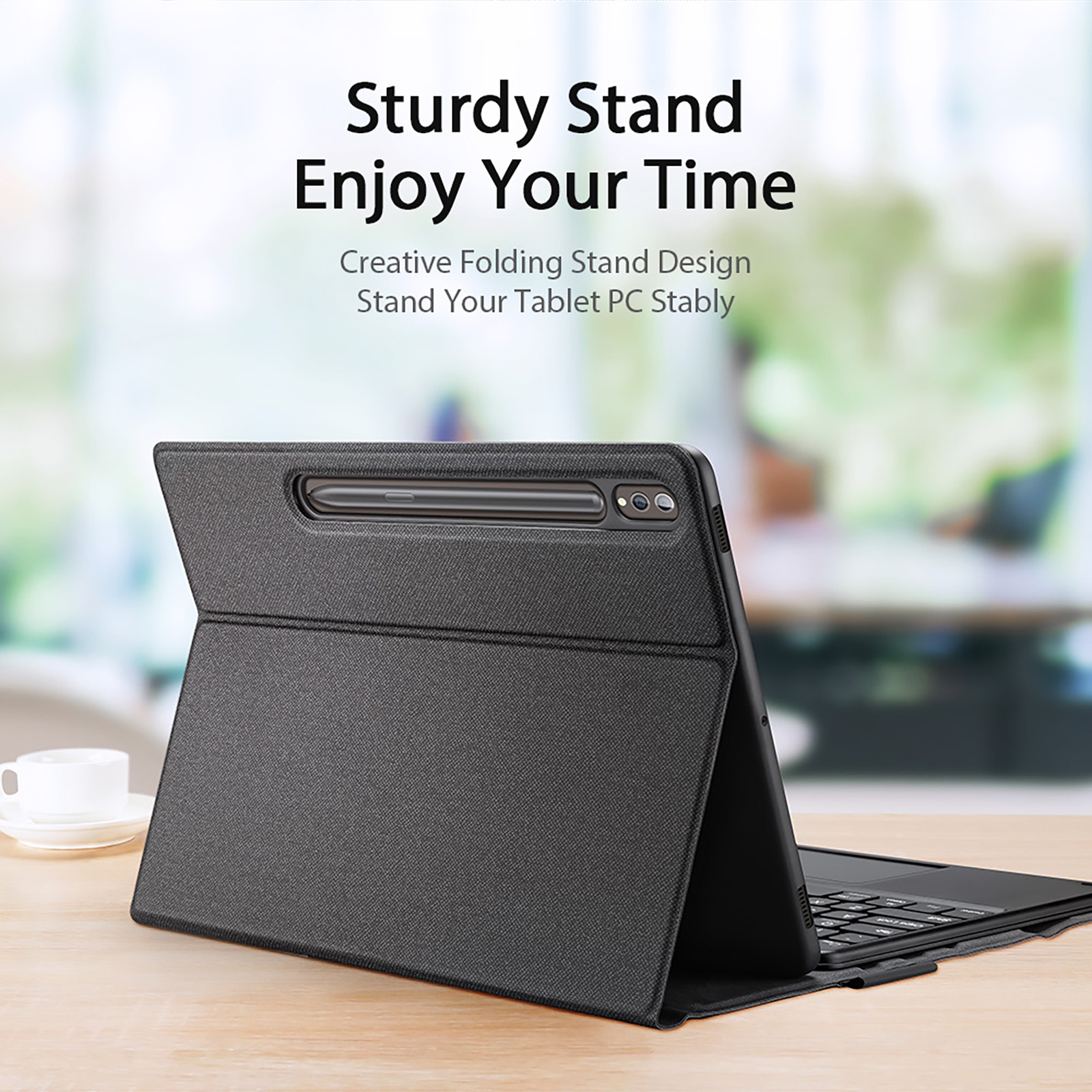 För Samsung Galaxy Tab S9+ / S9 FE+ DUX DUCIS TK-serien trådlös Bluetooth-tangentbordsfodral (svart)_voghion.com