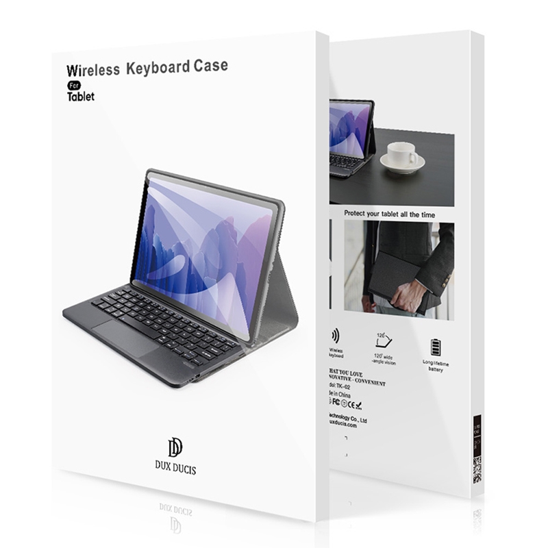 For Samsung Galaxy Tab S9 Ultra / S8 Ultra DUX DUCIS TK Series Wireless Bluetooth Keyboard Tablet Case(Black)_voghion.com