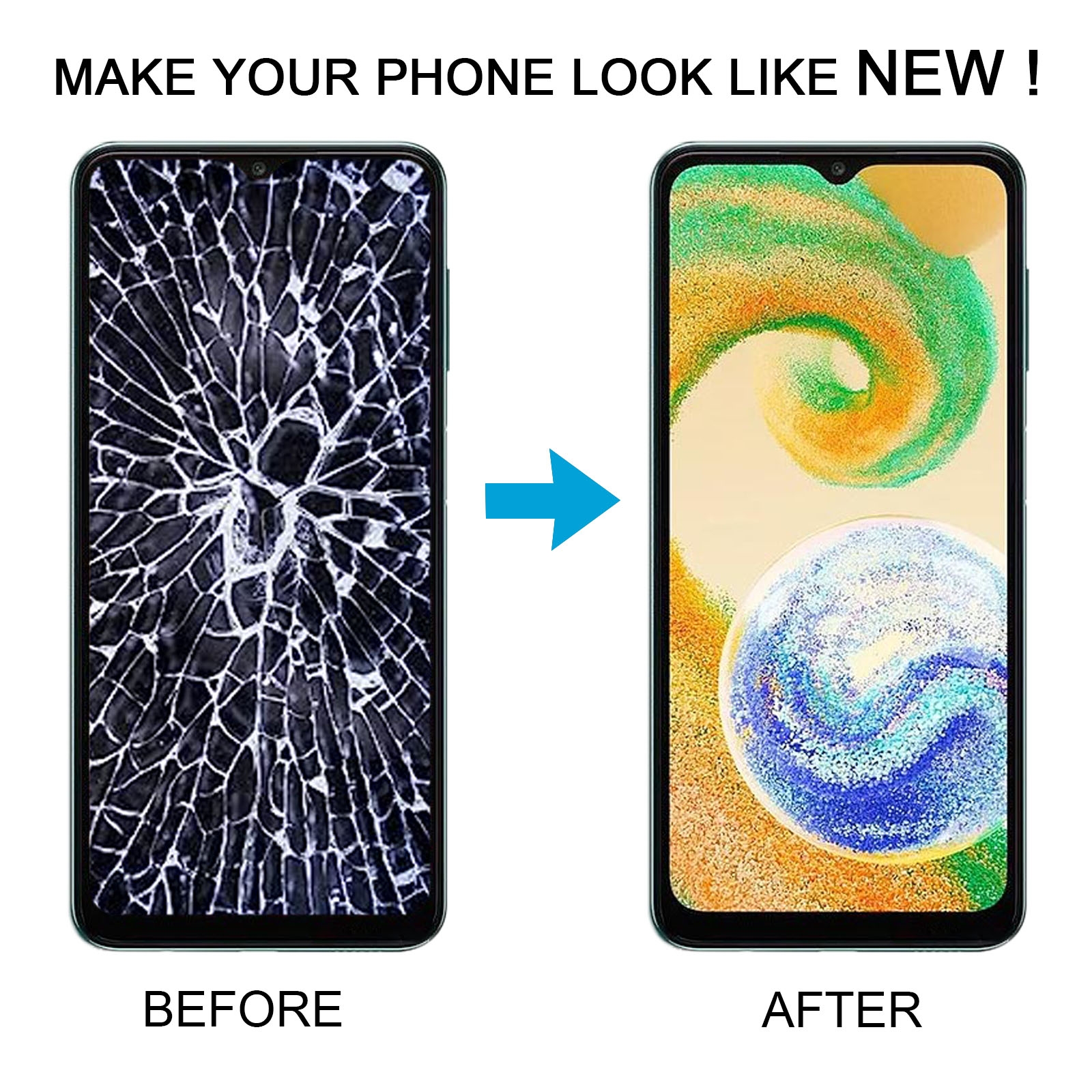 Für Samsung Galaxy A04S SM-A047 OEM-LCD-Bildschirm-Digitizer-Vollmontage mit Rahmen_voghion.com