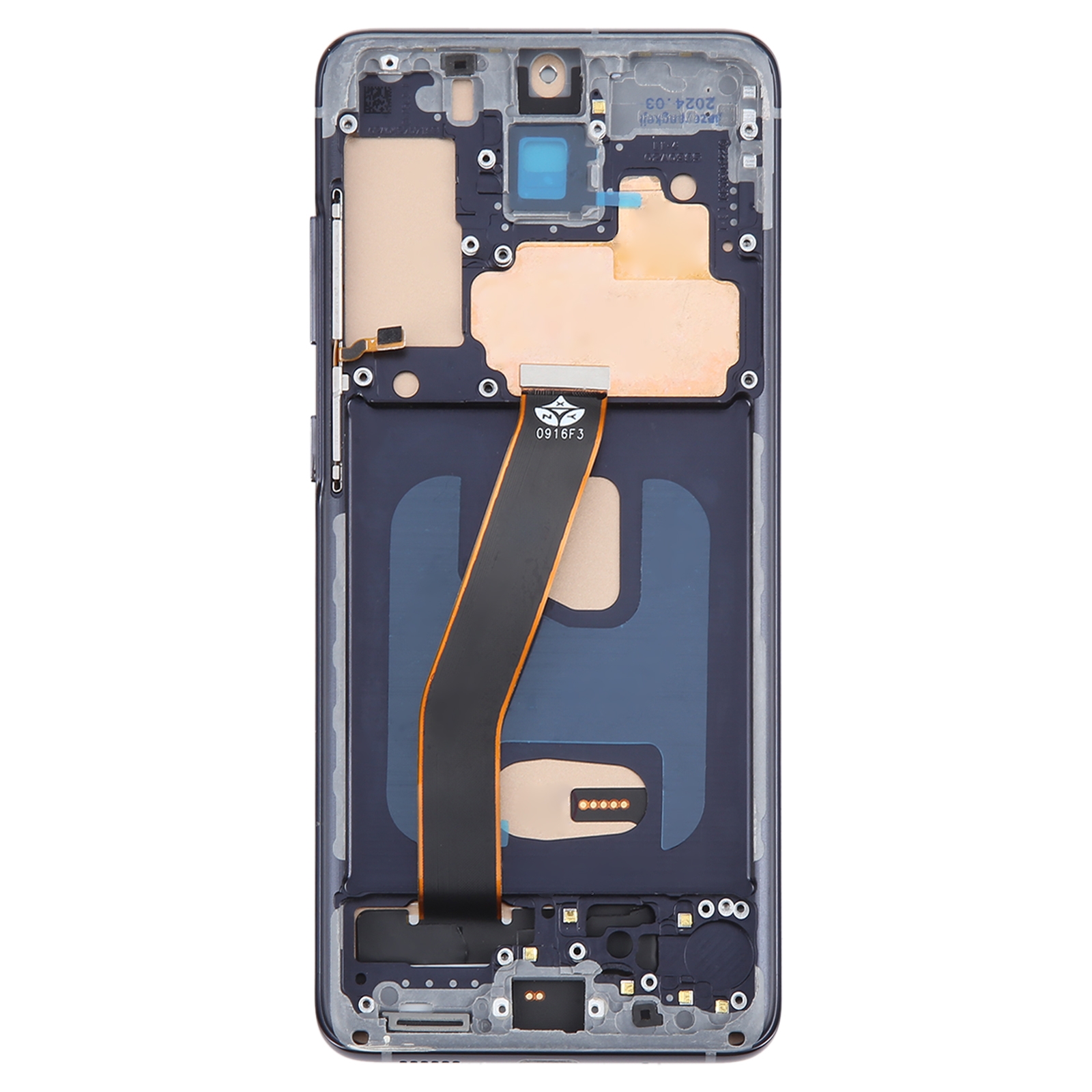 For Samsung Galaxy S20 SM-G980 TFT LCD Screen Digitizer Full Assembly with Frame(Black)_voghion.com