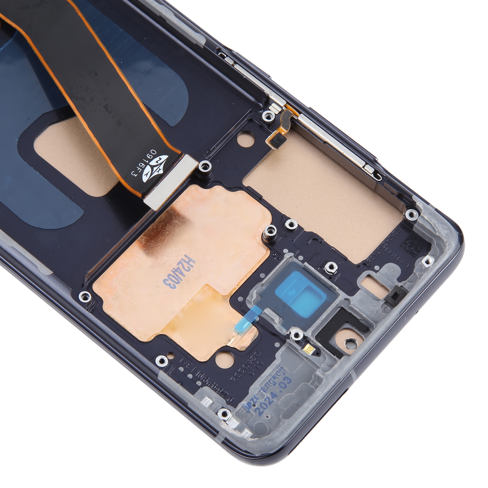 For Samsung Galaxy S20 SM-G980 TFT LCD Screen Digitizer Full Assembly with Frame(Black)_voghion.com