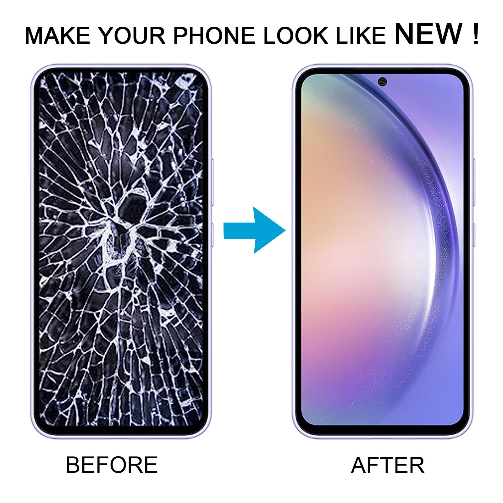 Samsung Galaxy A54 SM-A546B Incell LCD-ekraan koos raamiga (ei toeta sõrmejälje tuvastamist)_voghion.com