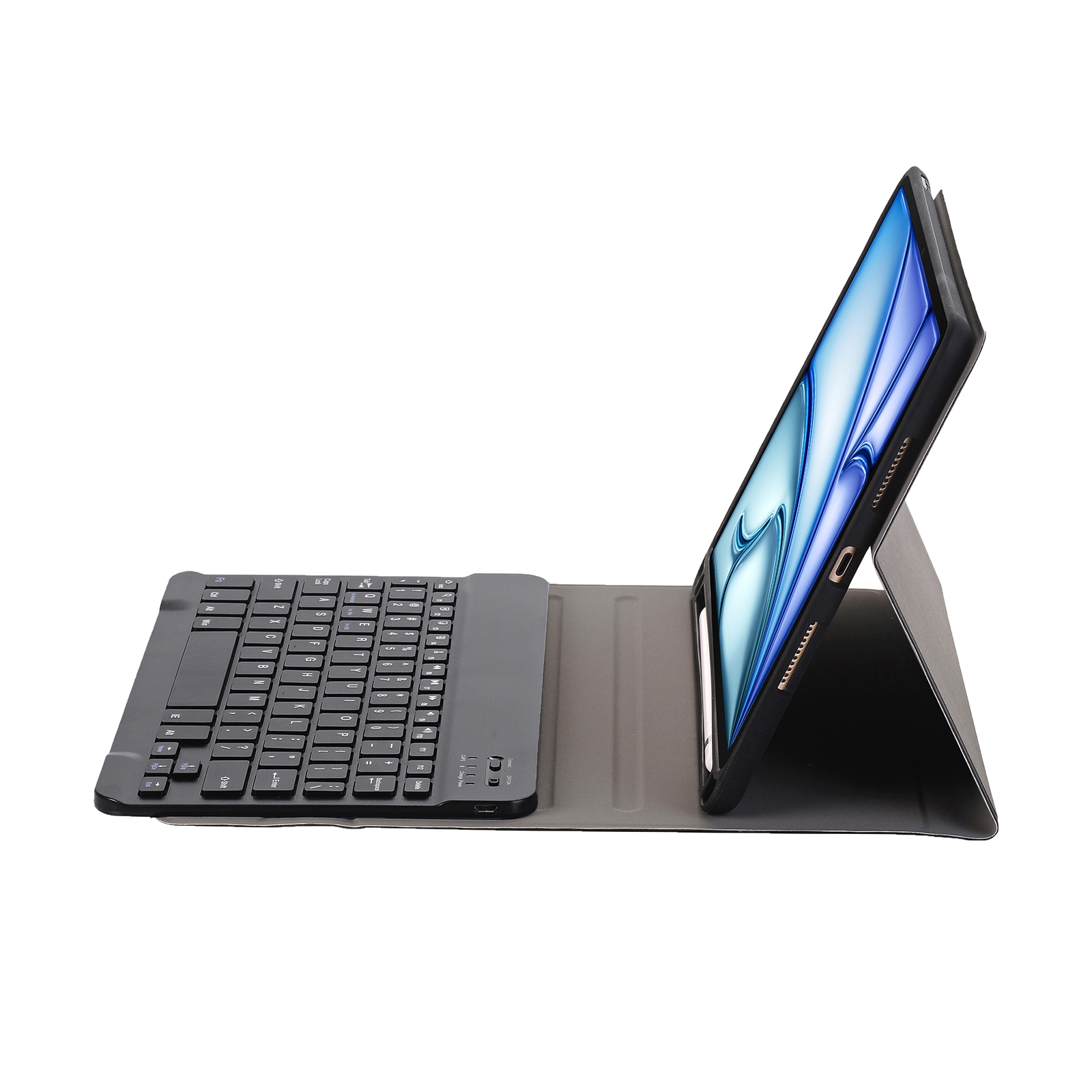 C098B Custodia tablet tablet tastiera Bluetooth ultrasottile in ABS rimovibile C098B per iPad Air 4 10,9 pollici (2020), con supporto e slot per penna (nero)_voghion.com