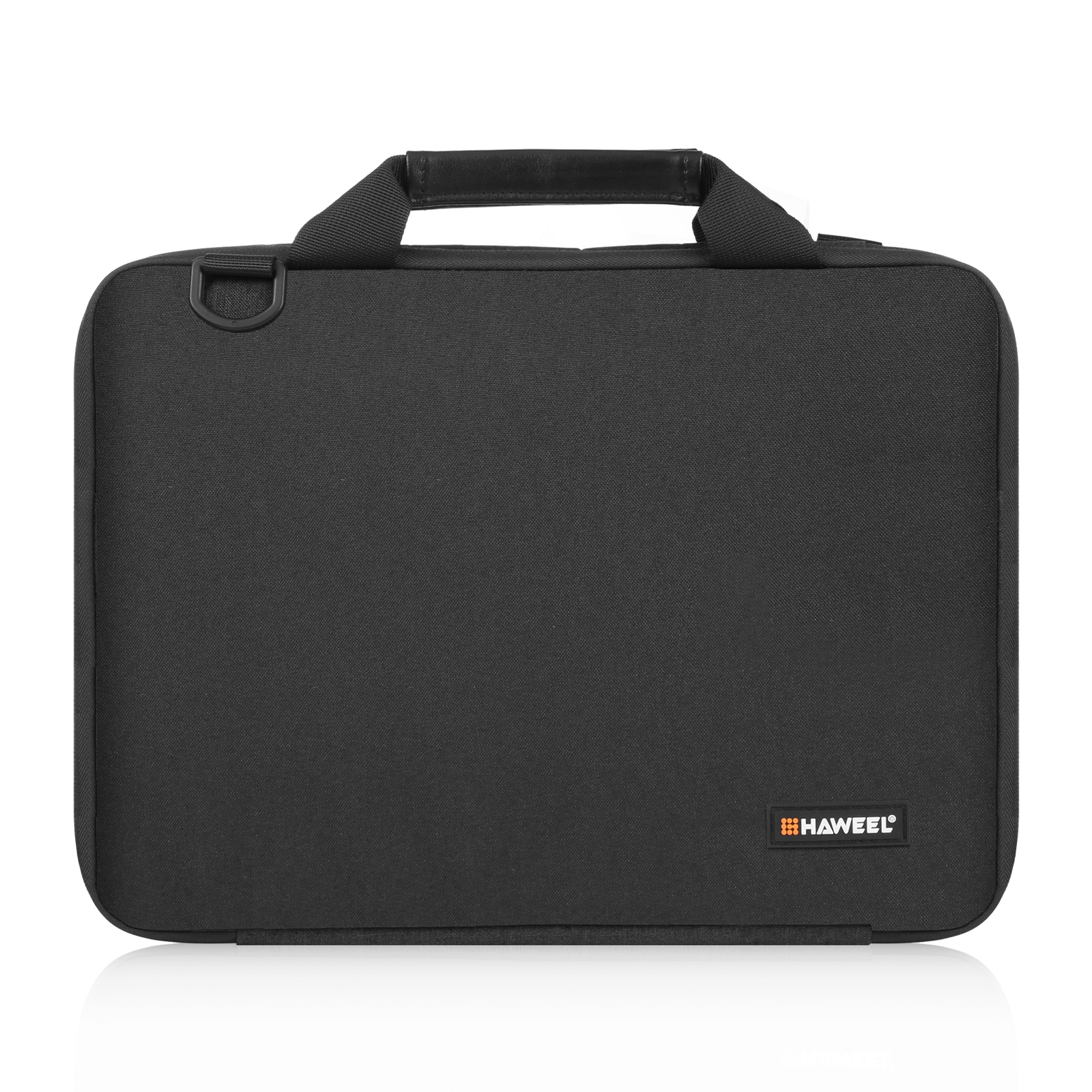 Borsa per laptop a tracolla con valigetta da 13,0 pollici-14,0 pollici per MacBook, Lenovo Thinkpad, ASUS, HP (nero)_voghion.com