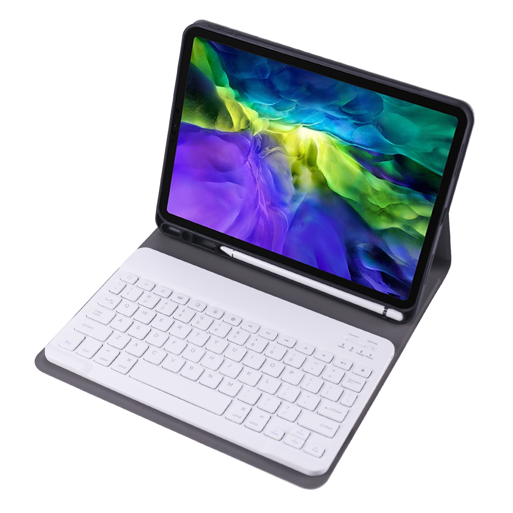 A11B 2020 Ultra-thin ABS Detachable Bluetooth Keyboard Tablet Case for iPad Pro 11 inch (2020), with Pen Slot & Holder (Rose Gold)_voghion.com