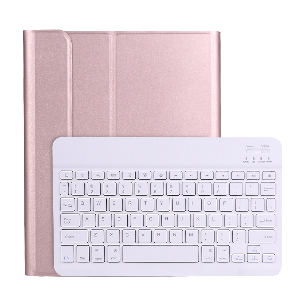 A11B 2020 Ultra-thin ABS Detachable Bluetooth Keyboard Tablet Case for iPad Pro 11 inch (2020), with Pen Slot & Holder (Rose Gold)_voghion.com