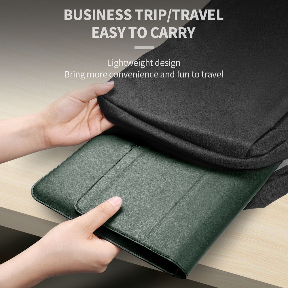 4-in-1-Universal-Laptophalter, wasserdichte PU-Laptoptasche mit Handgelenkschutz, Größe: 17 Zoll (rot)_voghion.com
