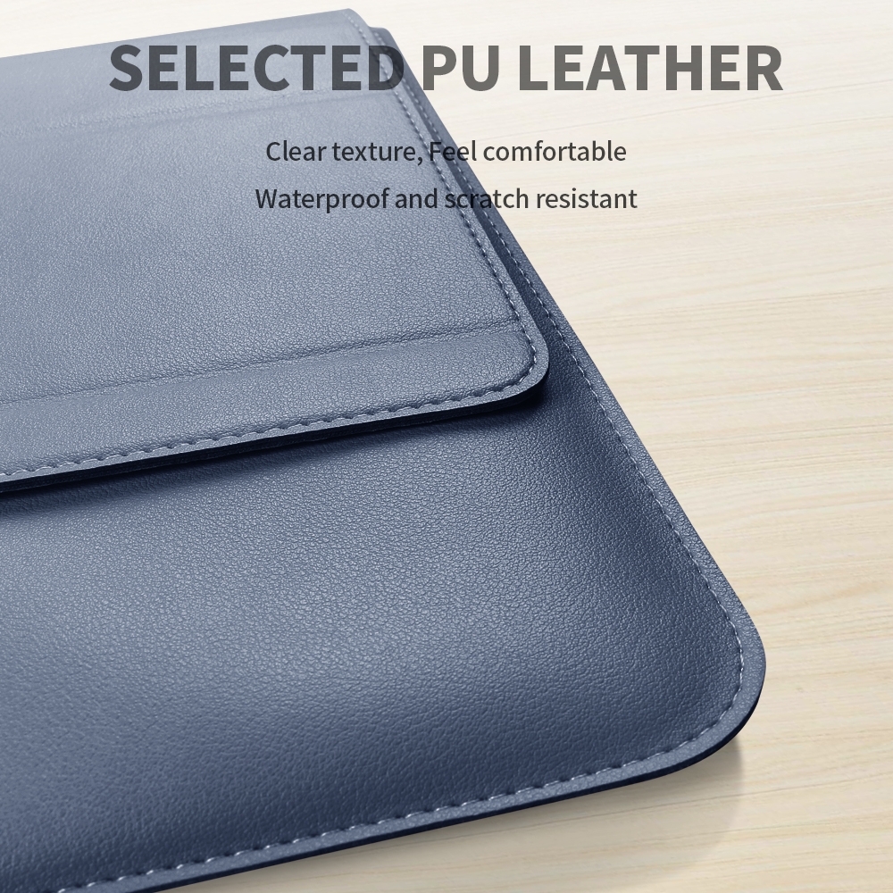 4-in-1-Universal-Laptophalter, wasserdichte PU-Laptoptasche mit Handgelenkschutz, Größe: 17 Zoll (rot)_voghion.com