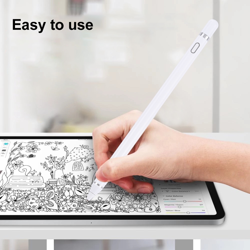 Universal Active Capacitive Stylus Pen(Black)_voghion.com