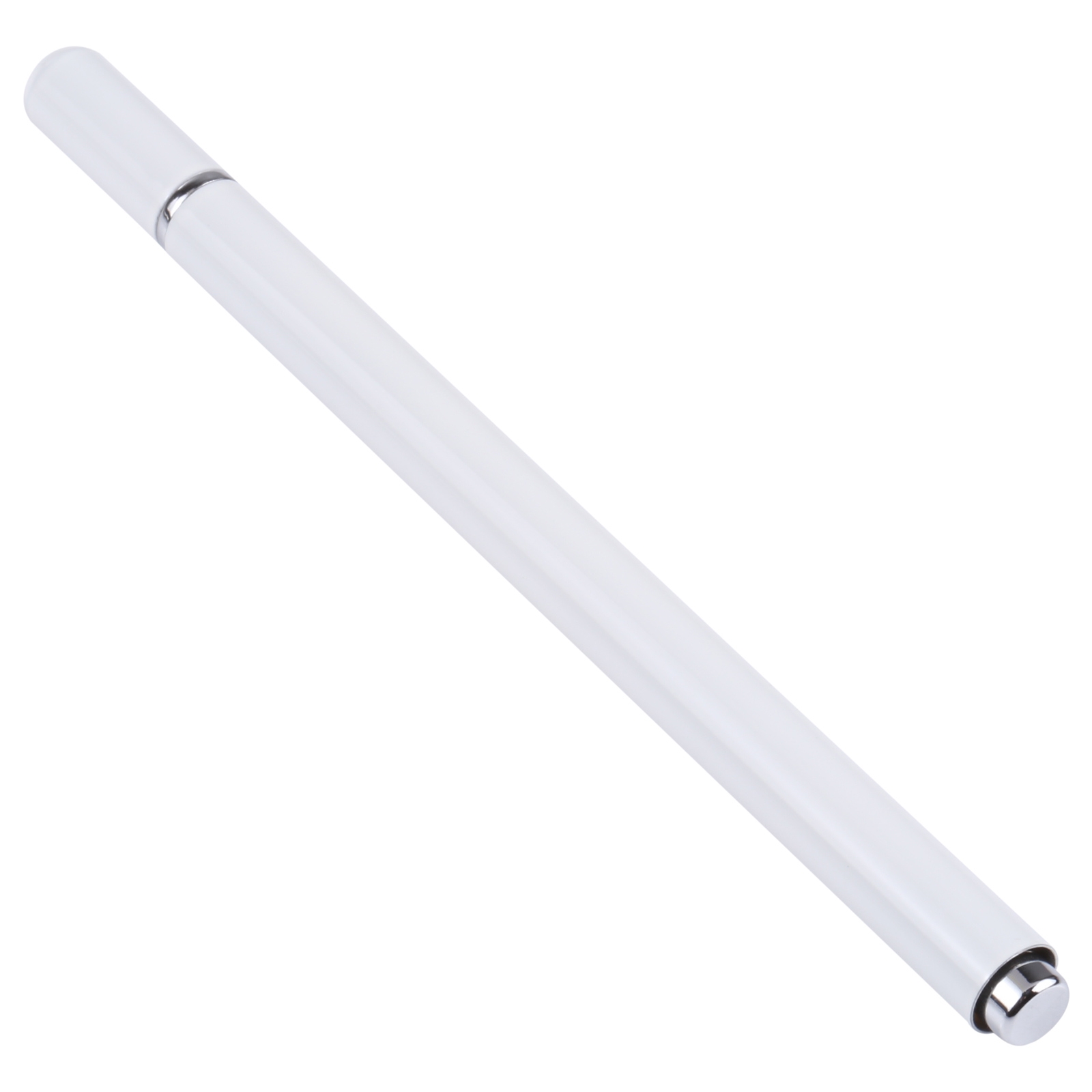 366 Universal Silicone Disc Nib Capacitive Stylus Pen with Magnetic Cap(White)_voghion.com