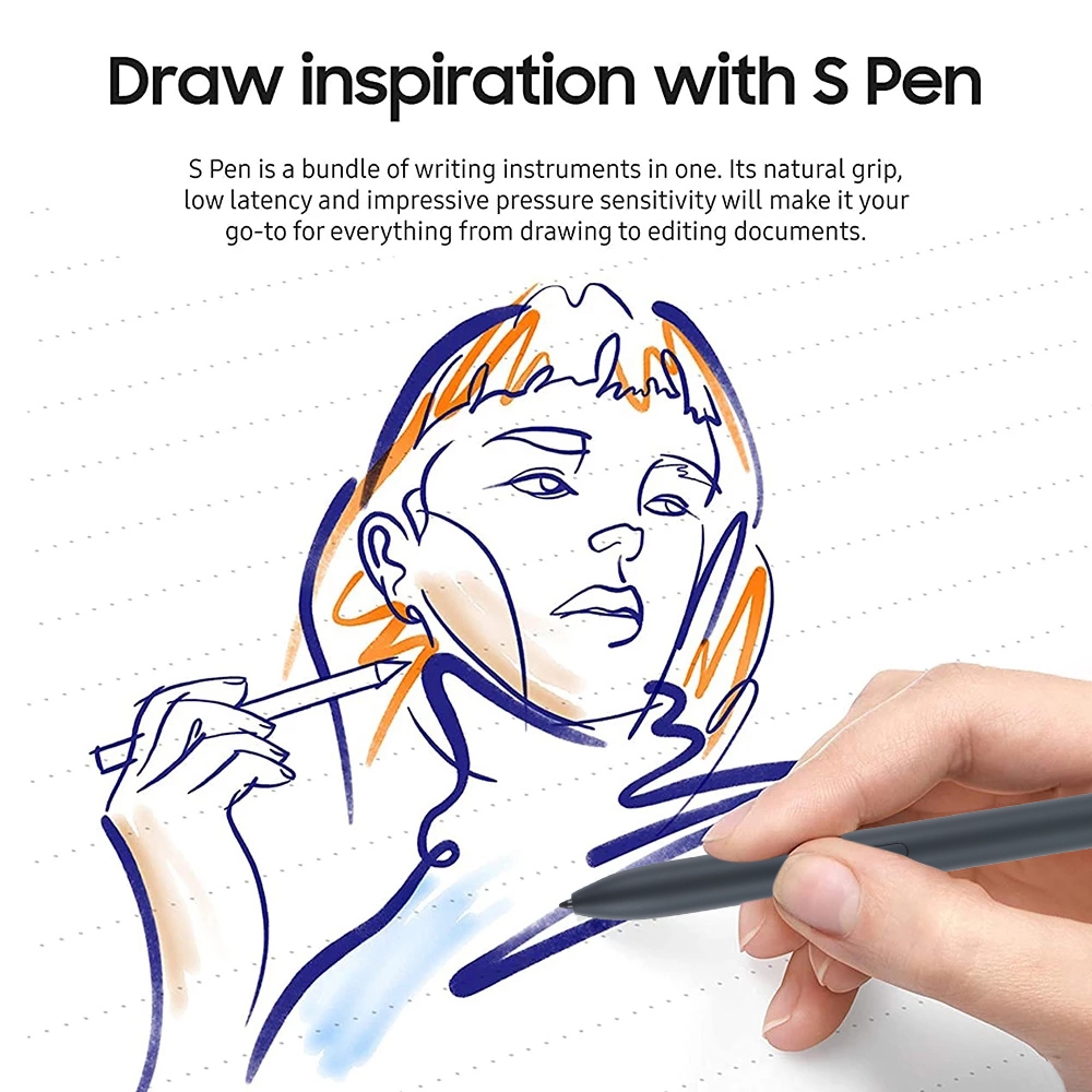 High Sensitivity Stylus Pen For Samsung Galaxy Tab S7/S7+/S7 FE/S8/S8+/S8 Ultra/S9/S9+/S9 Ultra (Black)_voghion.com