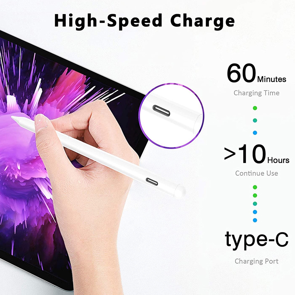 Universal Active Touch Capacitive Stylus Pen with Fine Tip_voghion.com