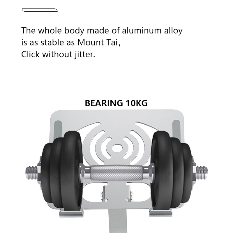 L-13 Aluminum Alloy Foldable Rotating Laptop/Tablet Stand (Silver)_voghion.com