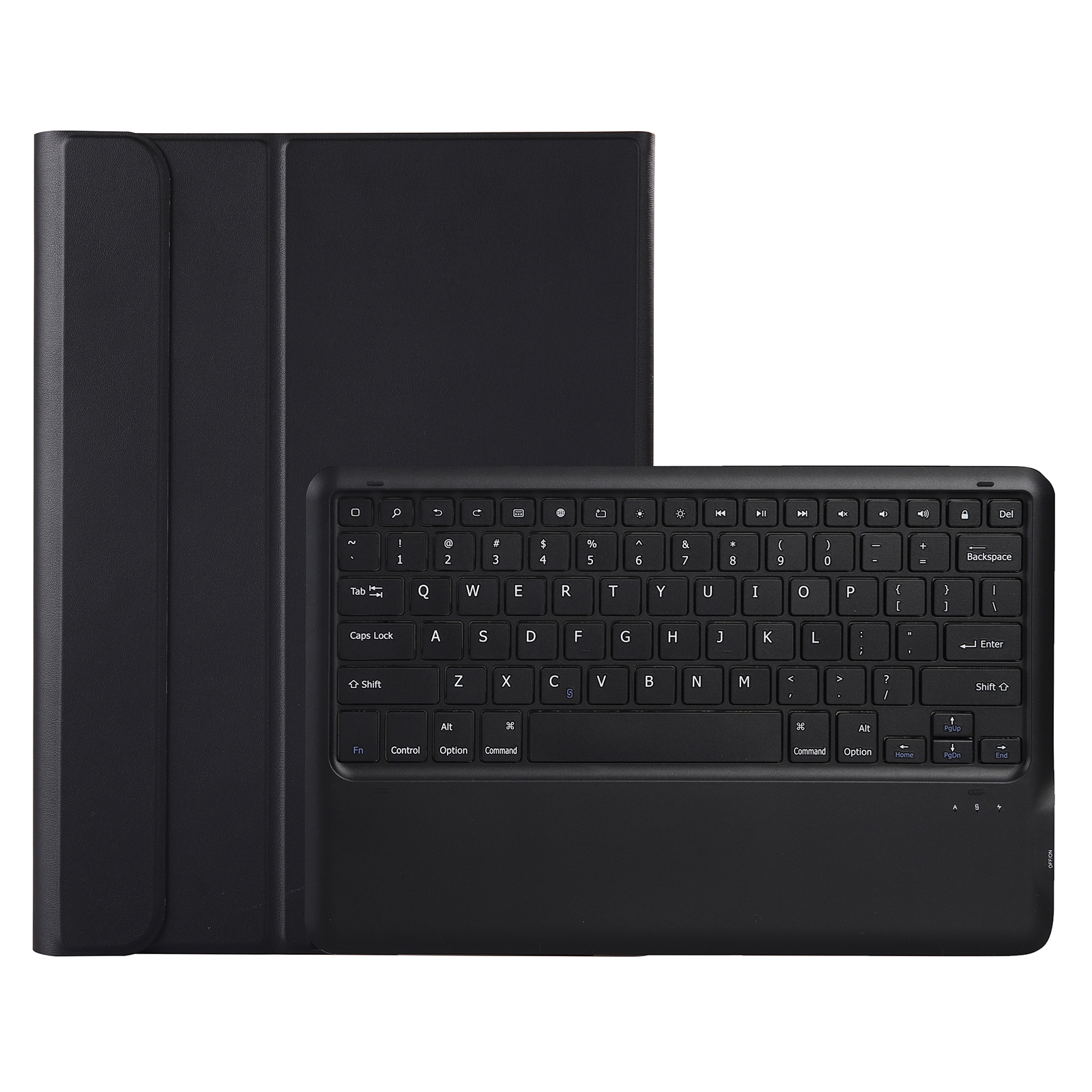A970 Detachable Bluetooth Keyboard Ultrathin Horizontal Flip Leather Tablet Case for Samsung Galaxy Tab S7 FE T730 / T736 / S7+ T970 / T975 / T976(Black)_voghion.com
