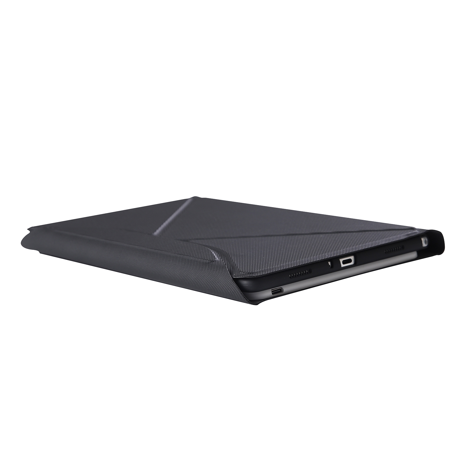 B610 Diamond Texture Triangle Back Holder Splittable Bluetooth Keyboard Leather Tablet Case for Samsung Galaxy Tab S6 Lite (Black Black)_voghion.com