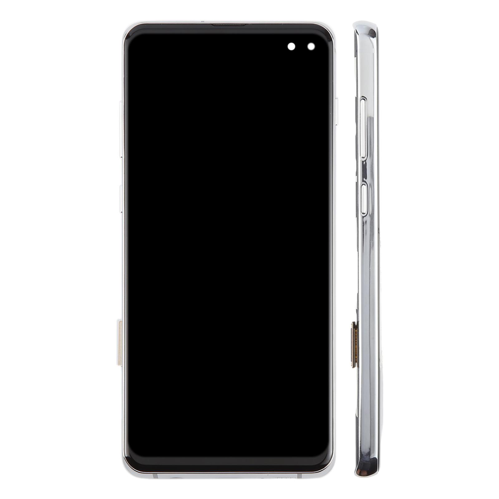 TFT LCD Screen For Samsung Galaxy S10+ SM-G975 Digitizer Full Assembly with Frame,Not Supporting Fingerprint Identification(Silver)_voghion.com
