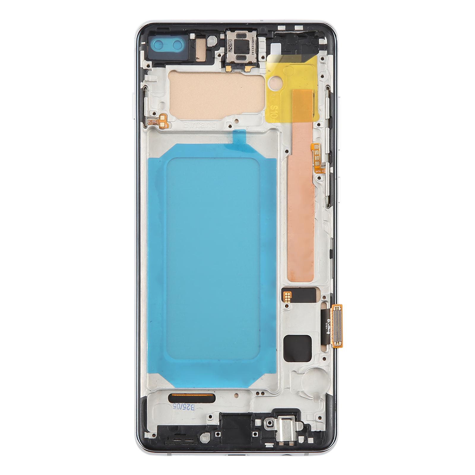 TFT LCD Screen For Samsung Galaxy S10+ SM-G975 Digitizer Full Assembly with Frame,Not Supporting Fingerprint Identification(Silver)_voghion.com