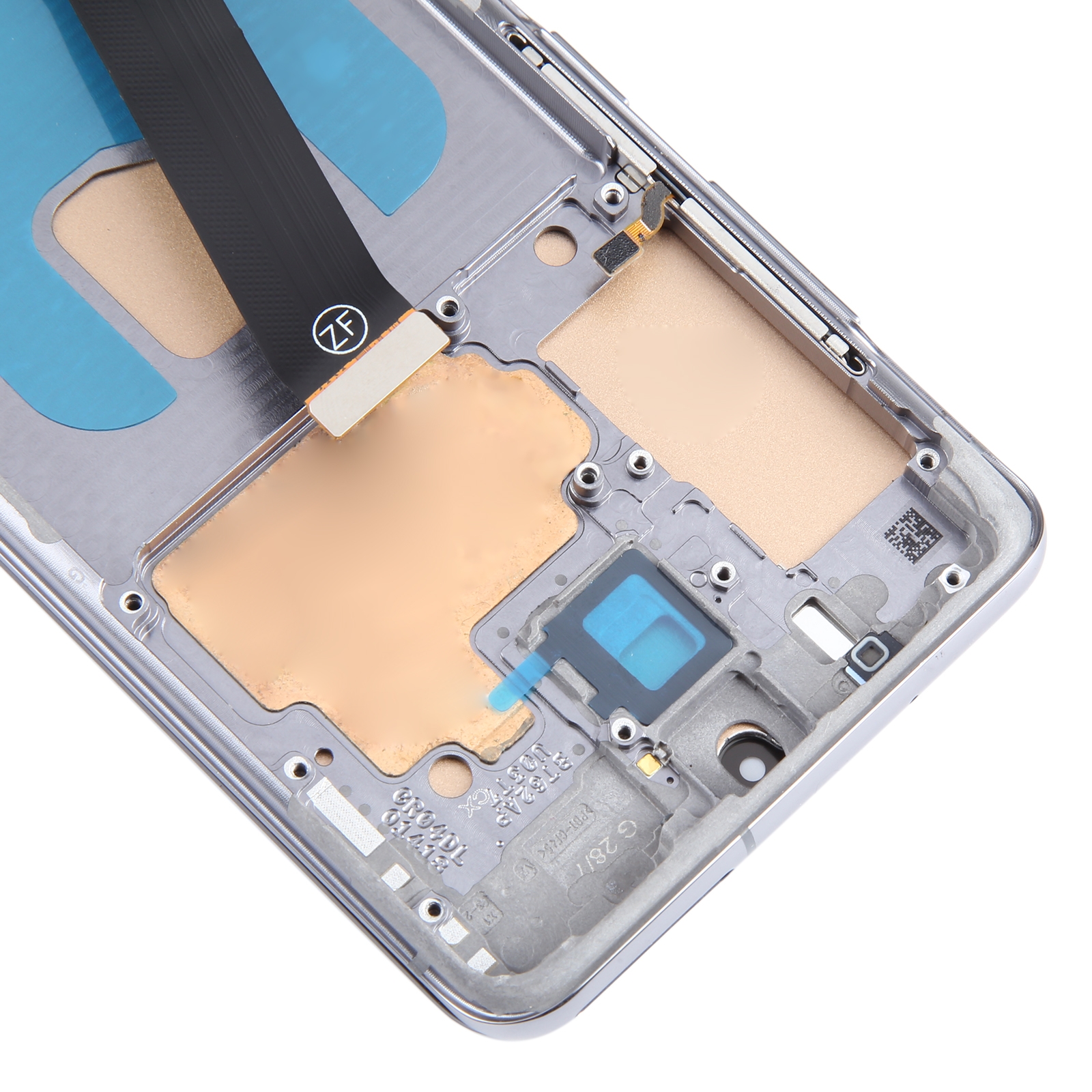 TFT LCD Kijelző Samsung Galaxy S20 SM-G980 készülékhez, Teljes Szerkezet Kerettel, Ujjlenyomat Felismerést Nem Támogat (Szürke)_voghion.com