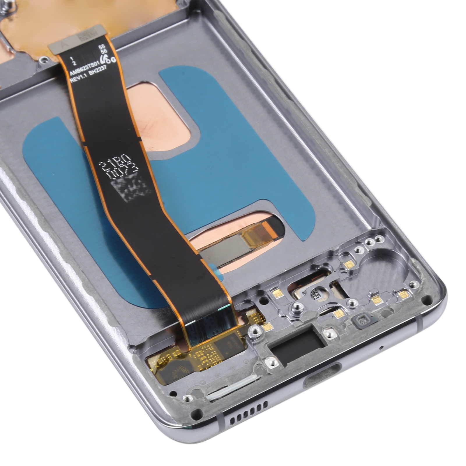 6.28 inch OLED LCD Screen For Samsung Galaxy S20 SM-G980 Digitizer Full Assembly with Frame (Grey)_voghion.com