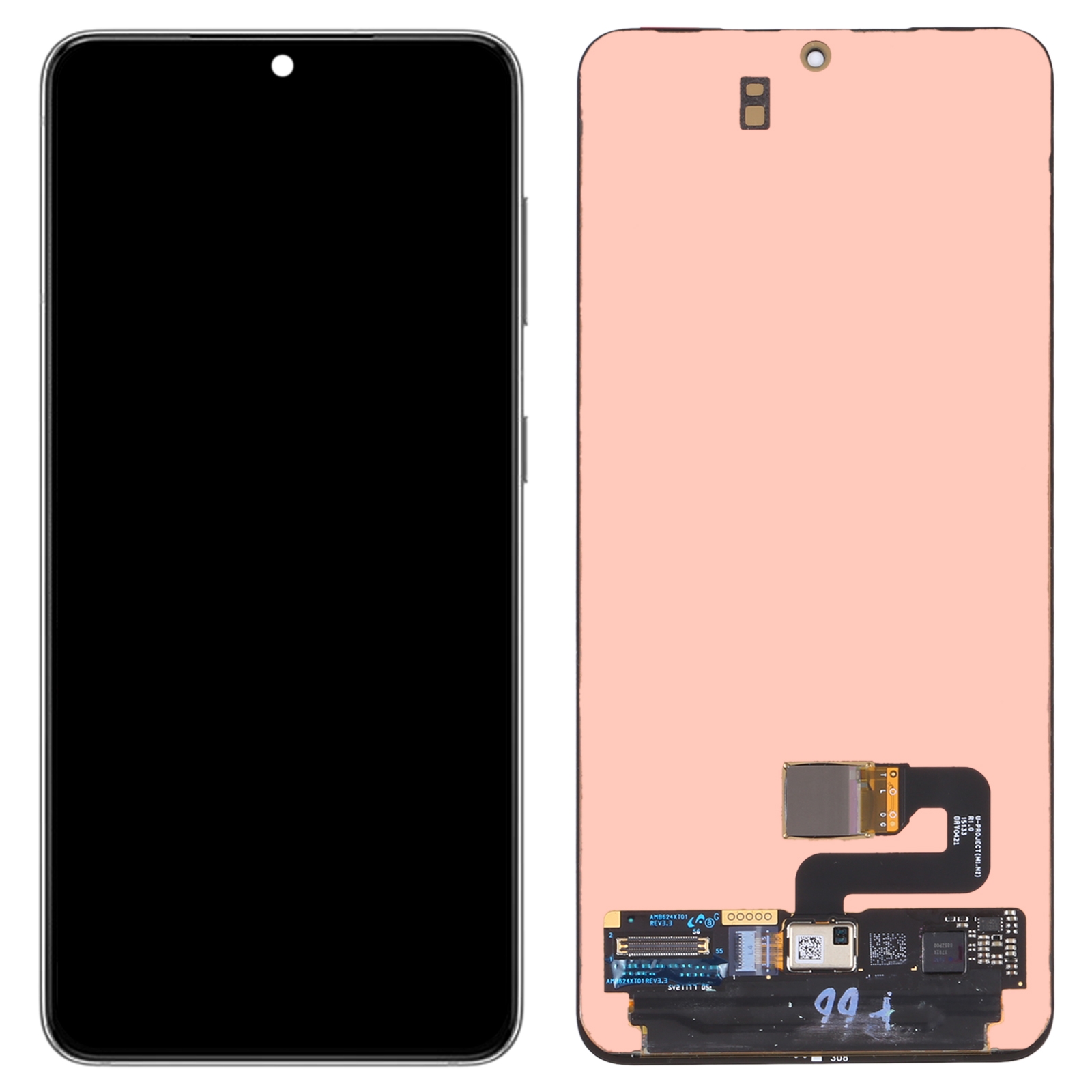 Originaal Super AMOLED LCD-ekraan Samsung Galaxy S21 5G jaoks koos digiteerijaga ja täiskomplektiga_voghion.com