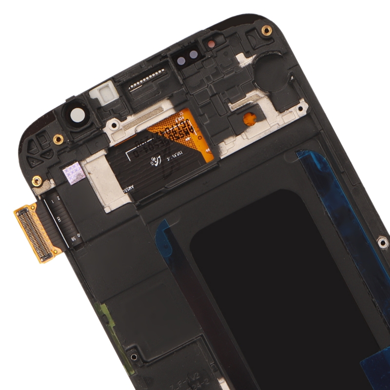 Original Super AMOLED LCD-skærm til Samsung Galaxy S6 SM-G920F Digitizer Fuld samling med ramme (blå)_voghion.com